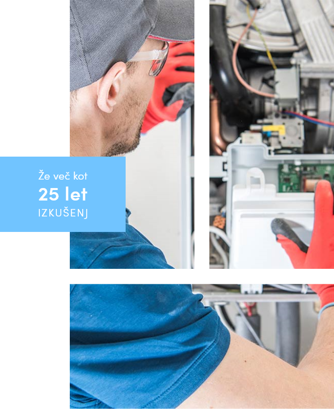 Dolgoletne izkušnje montaže in servisa